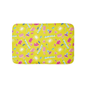 Neon FRIENDS™ Icon Pattern Bath Mat