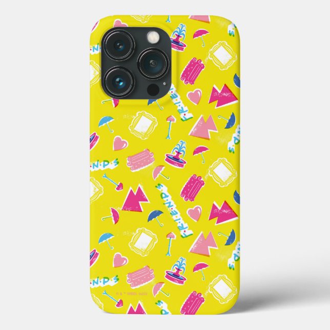 Neon FRIENDS™ Icon Pattern Case-Mate iPhone Case (Back)