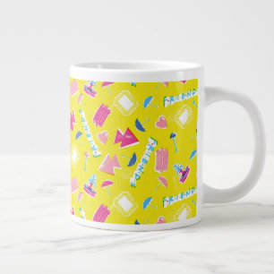 Neon FRIENDS™ Icon Pattern Giant Coffee Mug