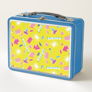 Neon FRIENDS™ Icon Pattern Metal Lunch Box