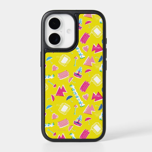 Neon FRIENDS™ Icon Pattern Otterbox iPhone Case (Back)