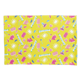 Neon FRIENDS™ Icon Pattern Pillow Case