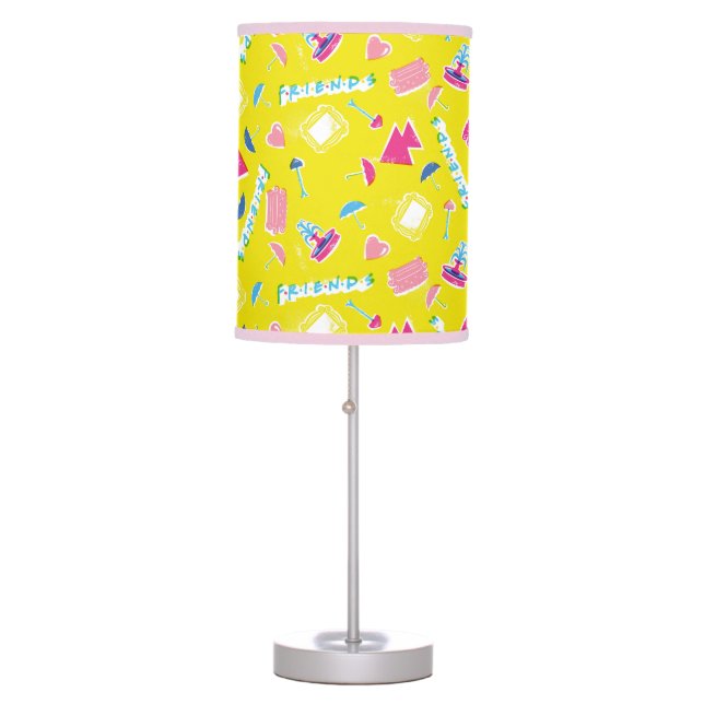 Neon FRIENDS™ Icon Pattern Table Lamp (Front)