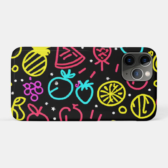 Neon Fruit Extravaganza Case-Mate iPhone Case (Back (Horizontal))
