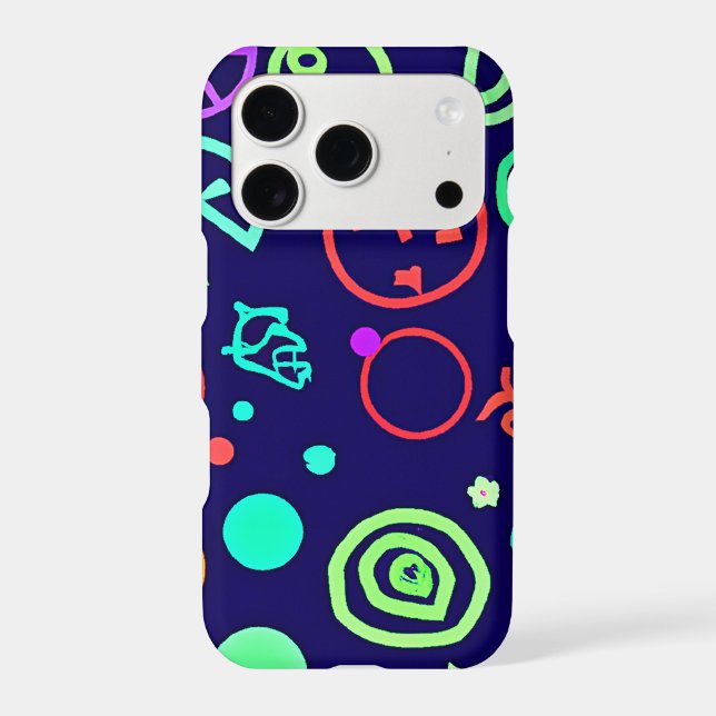 Neon Fruits Pattern Colors Iphone Case (Back)