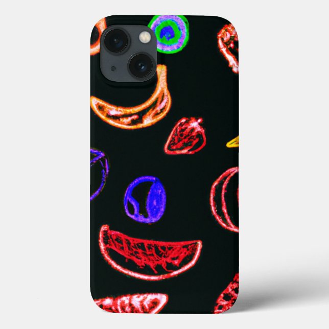 Neon Fruits Patterns Artwork design Case-Mate iPhone Case (Back)