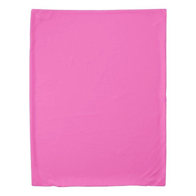 Neon Fuchsia Twin Size Duvet Cover (Front)