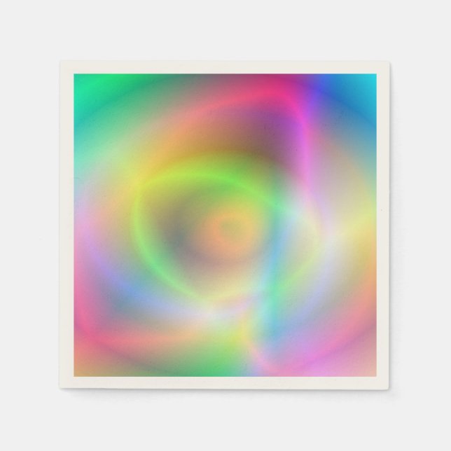 Neon Fun Paper Napkins (Front)