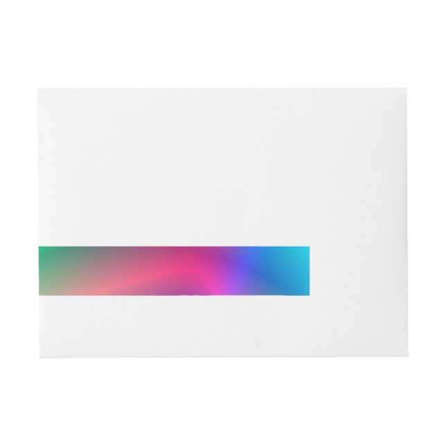 Neon Fun Wrap Around Address Label (Front)