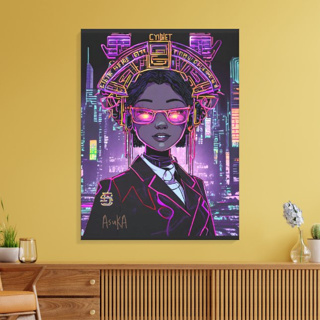 Neon Future ID1028 Canvas Print (Insitu(LivingRoom))