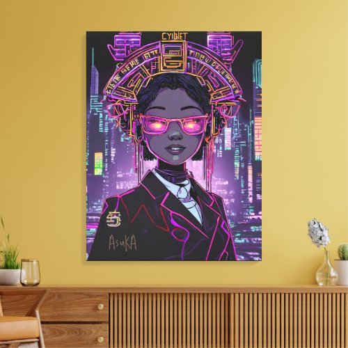 Neon Future ID1028 Canvas Print