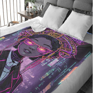 Neon Future ID1028 Fleece Blanket
