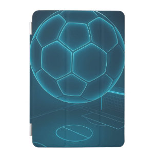 Neon Futuristic Soccer Field Art iPad Mini Cover