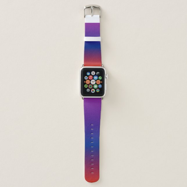 Neon Galaxy Gradient Apple Watch Band (Front)