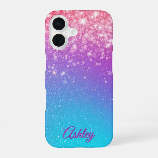 Neon Galaxy Gradient iPhone Case (Back)