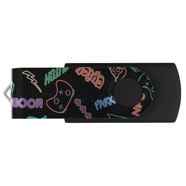 Neon Gamer Flash Drive (Back)
