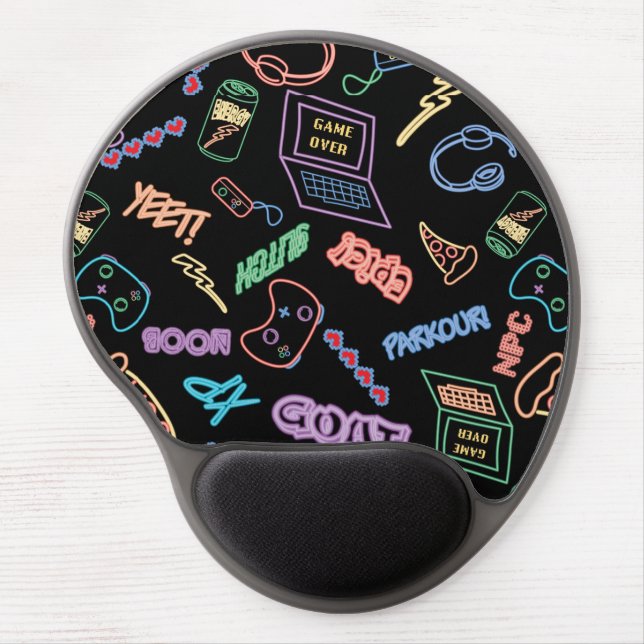 Neon Gamer Gel Mouse Pad (Front)