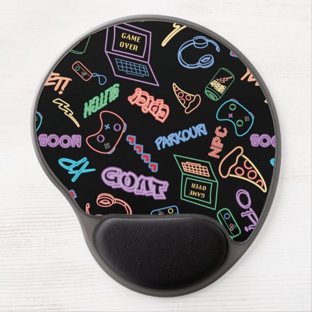 Neon Gamer Gel Mouse Pad (Front)