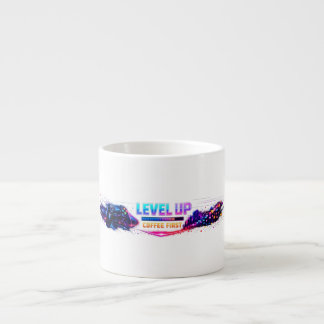 Neon Gamer Wrap Coffee Mug 🎮 | LEVEL UP Coffee Fi
