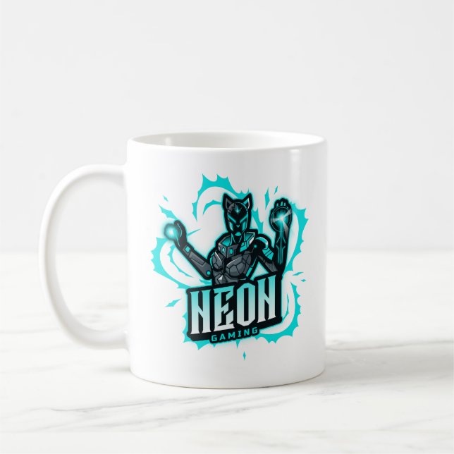 Neon Gaming  Coffee Mug (Left)