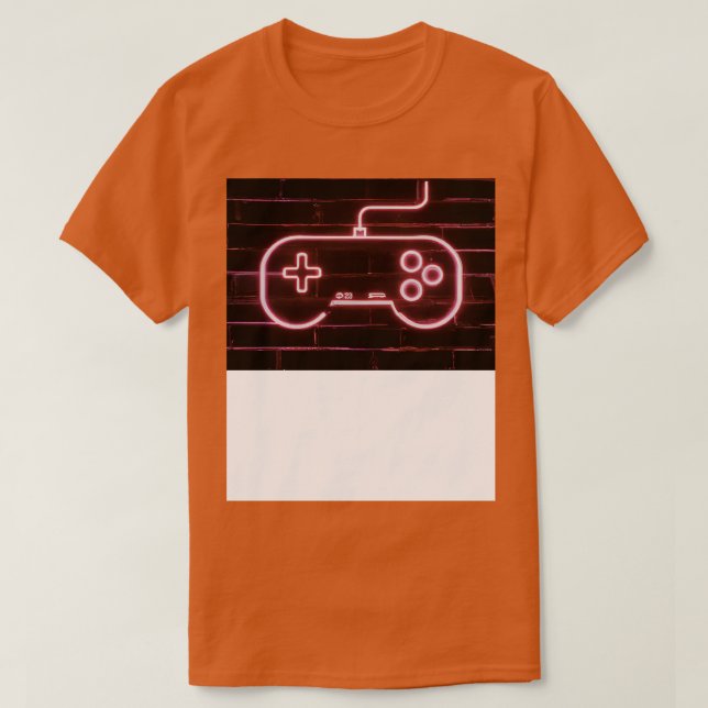 Neon Gaming Controller for 4 T-Shirt (Design Front)