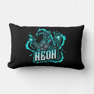 Neon Gaming Lumbar Pillow