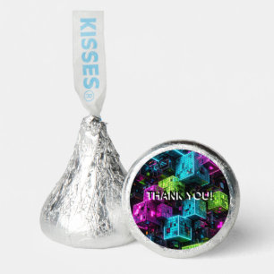 Neon Gaming Thank You Kisses Stickers Hershey®'s Kisses®