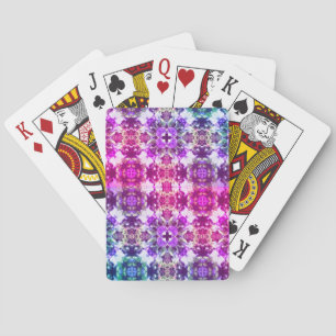 Neon Garden Poker Cards