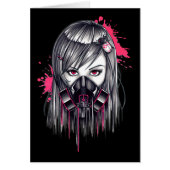 Neon Gas Mask Girl (Front)