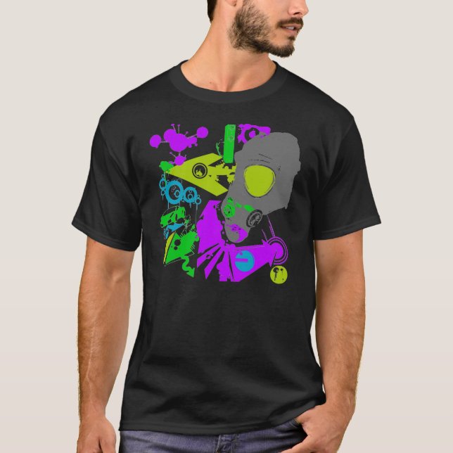 Neon Gasmask T-Shirt (Front)