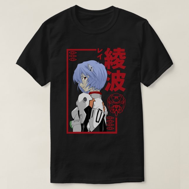 Neon Genesis Evangelion  Rei Ayanami   T-Shirt (Design Front)