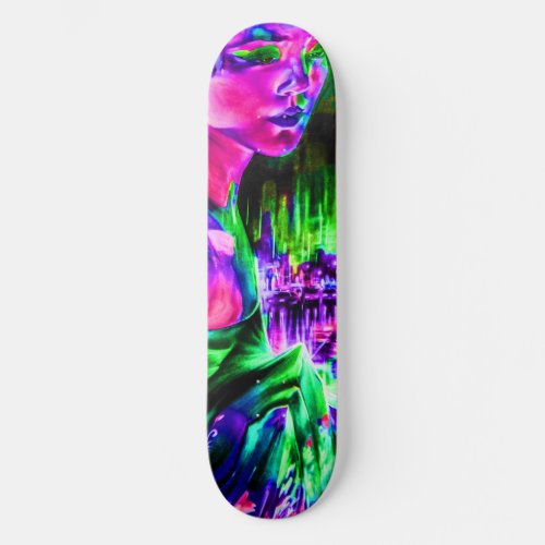 Neon Girl Skateboard Deck