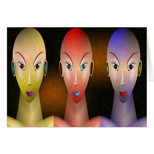 NEON GIRLS CARDS (Front Horizontal)