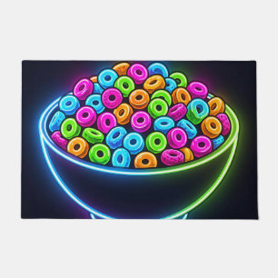 Neon Glow Cereal Bowl Doormat
