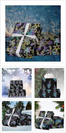 Neon Glow Christmas Pattern gifts
