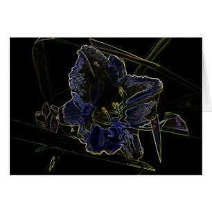Neon Glow Daylily Flower Cards