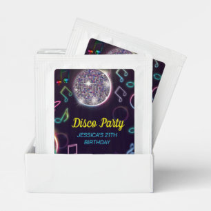 Neon Glow Disco Dance Birthday Party Tea Bag Drink Mix