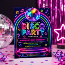 Neon Glow Disco Party Tween Birthday