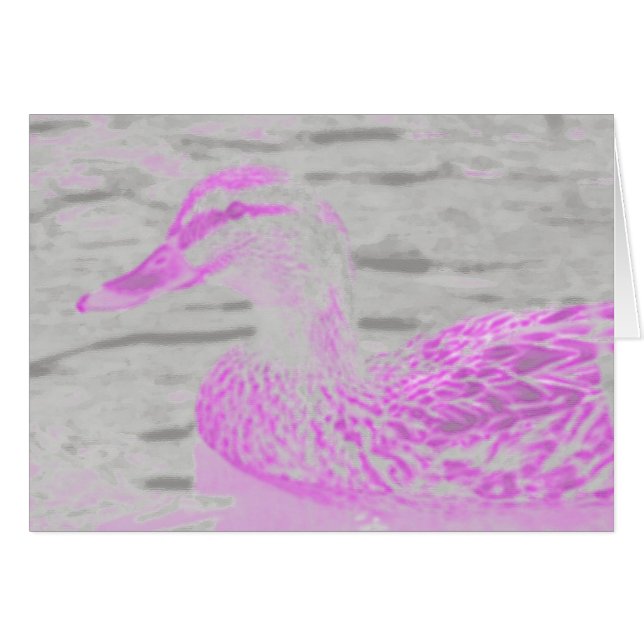 Neon Glow Duck Cards (Front Horizontal)