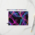 Neon Glow, Flowy Ribbons RSVP Card | Zazzle