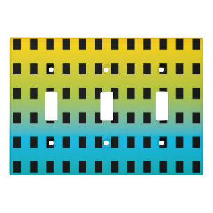 Neon glow in the dark colorful fluorescent 2 light switch cover