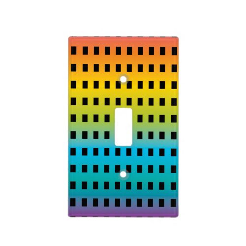Neon glow in the dark colorful fluorescent 2 light switch cover