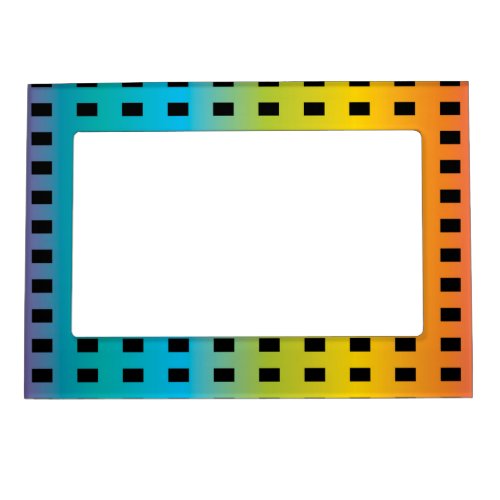 Neon glow in the dark colorful fluorescent 2 magnetic photo frame