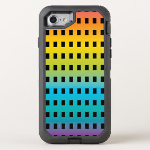 Neon glow in the dark colorful fluorescent 2 OtterBox defender iPhone SE/8/7 case