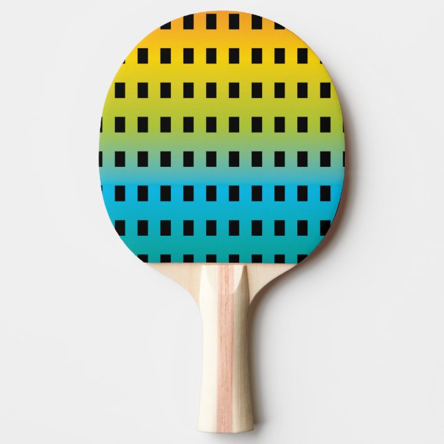 Neon glow in the dark colorful fluorescent 2 ping pong paddle (Front)
