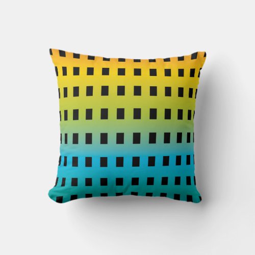 Neon glow in the dark colorful fluorescent 2 throw pillow