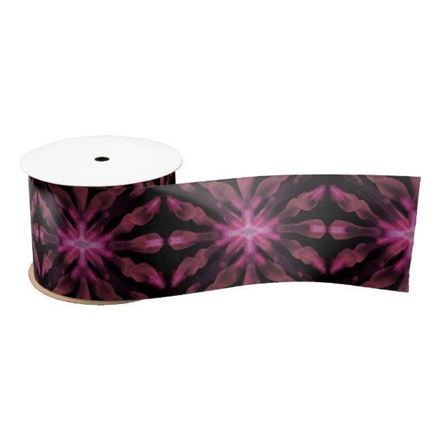Neon Glow Light Sticks Abstract Pattern  Satin Ribbon (Spool)