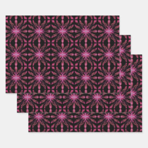 Neon Glow Light Sticks Abstract Pattern  Wrapping Paper Sheets