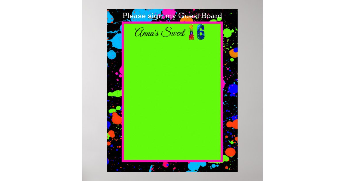 how to paint poster board
