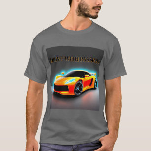 🔥 Neon Glow Racing Car Vibrant Style Art T-Shirt